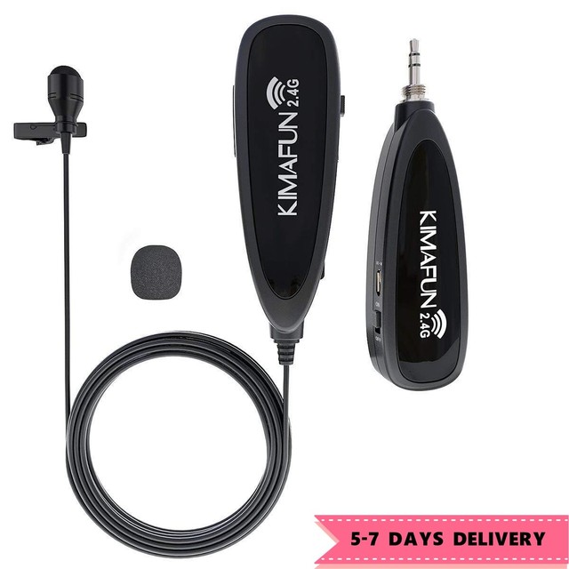 wireless lapel microphone with speaker