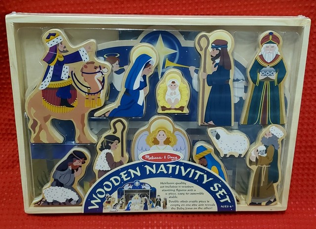 melissa and doug wooden nativity set
