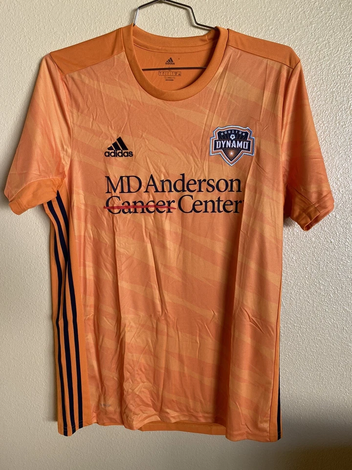 大号休斯顿迪纳摩 MLS 阿迪达斯橙色足球球衣 — 第 4/4 张图片