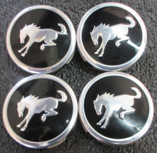 Set 4 Center Caps Ford Bronco 2021-2023 Oem Blackchrome Fl34-1a096-hb