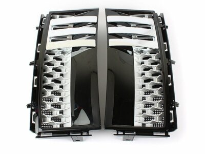 *L322 Für Land Range Rover Vogue Seitengrill Kühlergrill Glänzend Schwarz