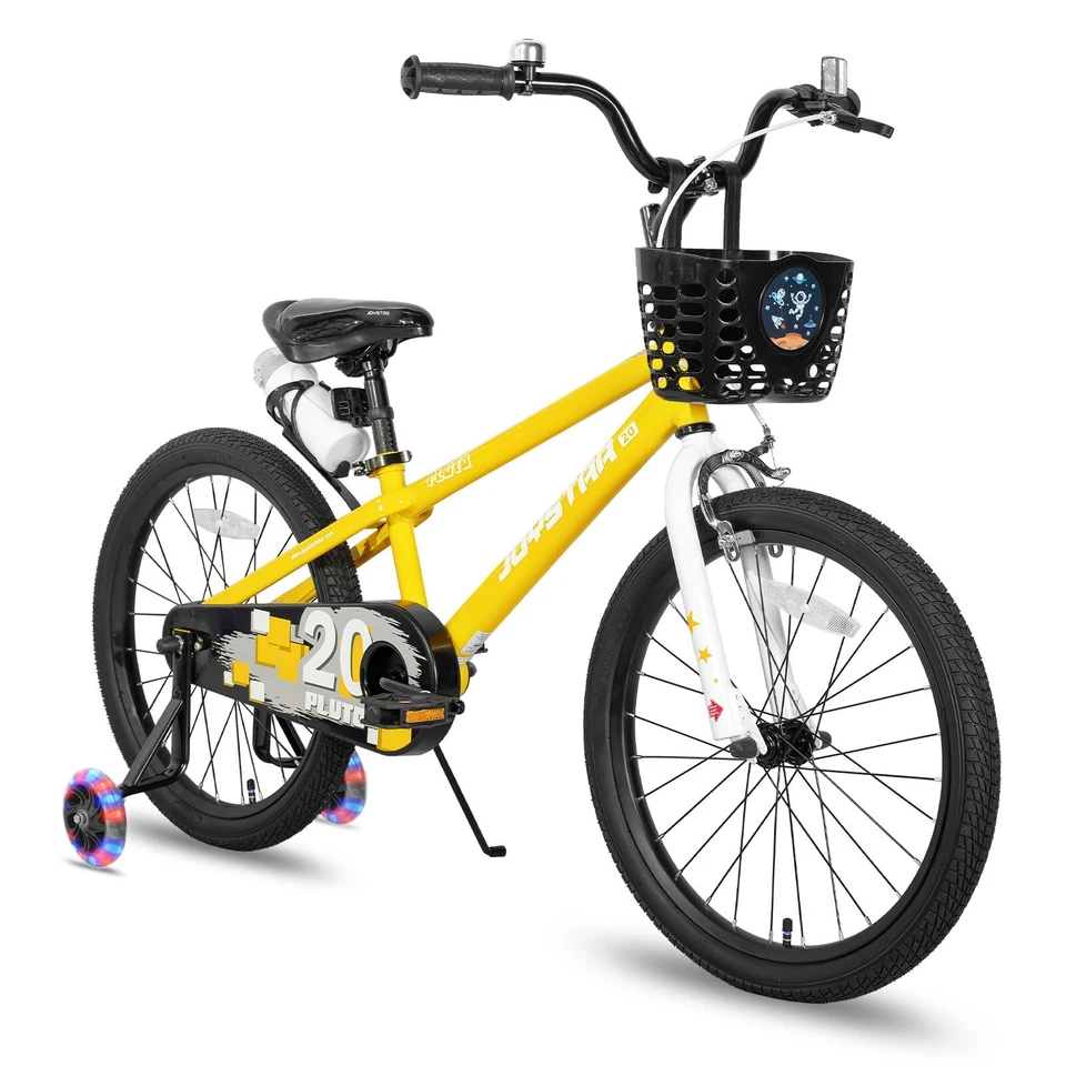 JOYSTAR Kids Bike 18 20 Inch Boy bike Age 5-13 Year old Luminous Training Wheels - Image 4 of 4