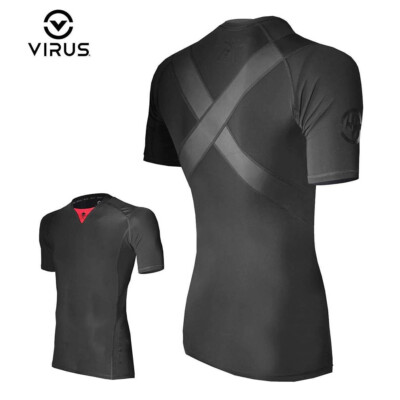 Sullen Clothing X Virus Kompressions Shirt - Posture Correct Schwarz Tätowierer