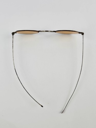 Antique Sharp shooter’s Eyeglasses Orange Frosted Glass Spectacles Target shoot - Picture 9 of 16