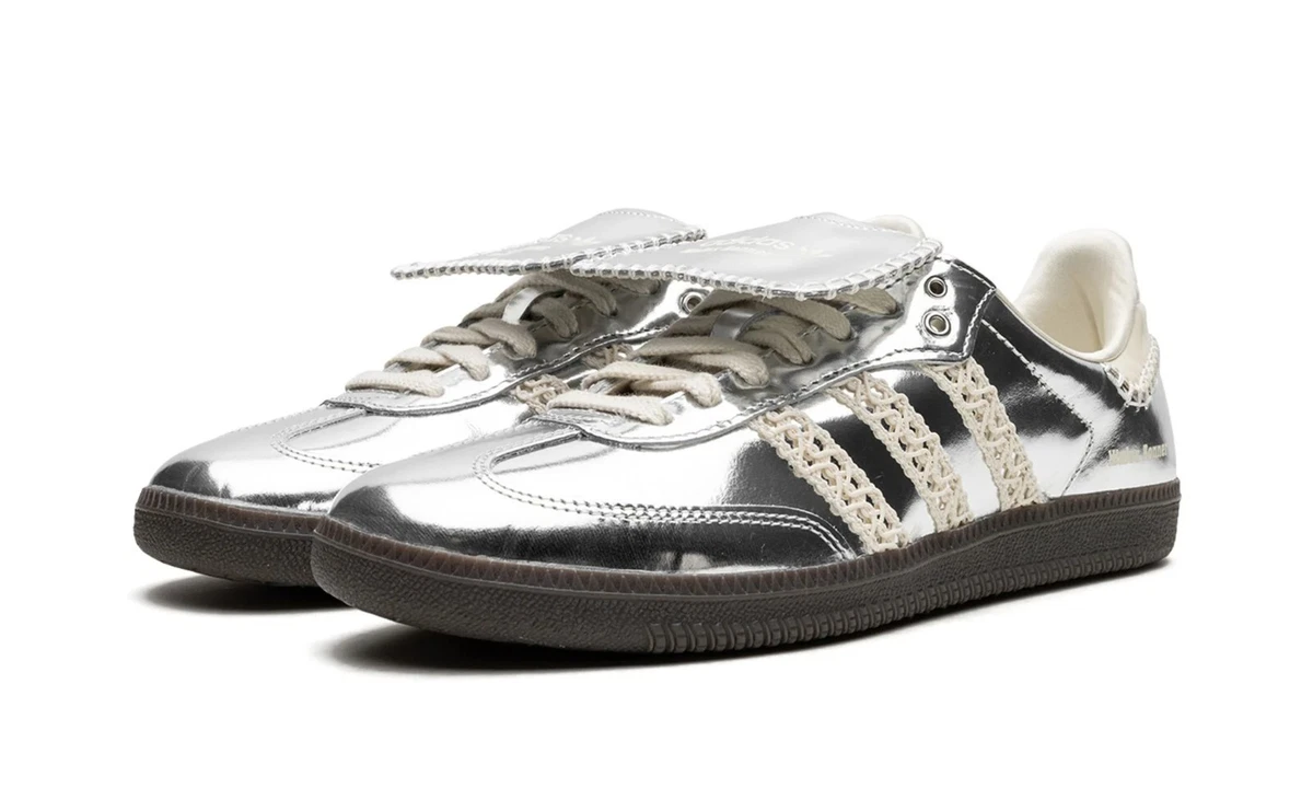 Adidas Samba Wales Bonner Silver Size US Men 8.5 SHIPS TODAY