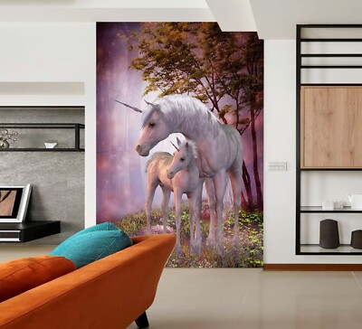 3D Einhorn Affection ZHUC12929 Tapete Wandbild Fototapete Abnehmbarer Ann