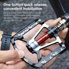 West Biking 3 Bearings Mtb Road Bicycle Pedals Quick Release Bike Pedals A Pair