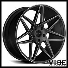 22 Gianelle Parma Black Concave Wheels Rims Fits Cadillac Cts V Coupe