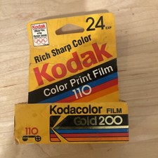 Vintage EXPIRED Kodak Color Print 110 Film Sealed NOS 200 ISO 24 exp, 1993