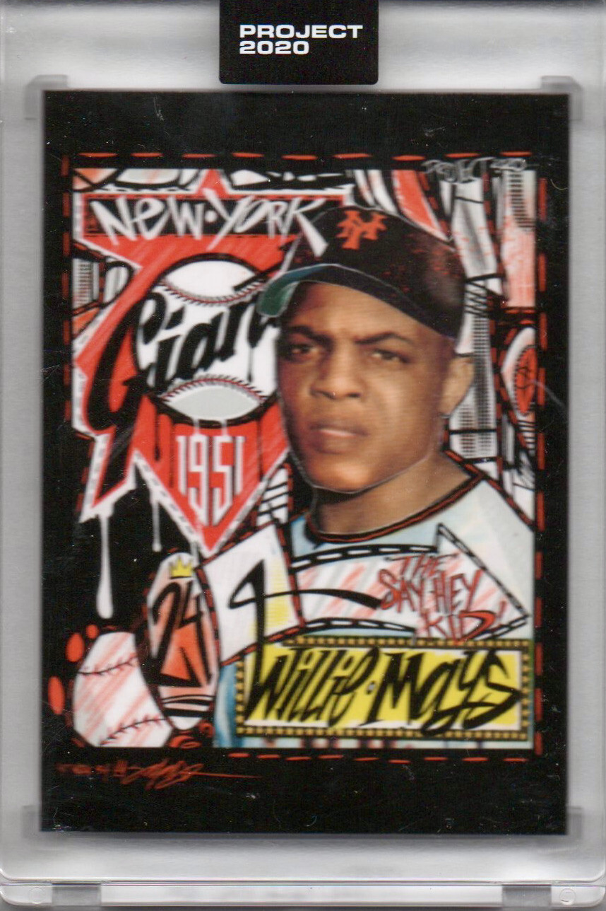 Topps PROJECT 2020 #61 Willie Mays Print Run /5459