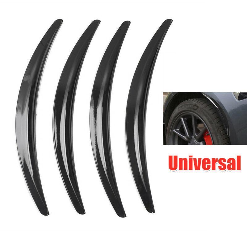4PCS Car Modified Wheel Eyebrow Arch Trim Lips Strip Fender Flare Protector Set