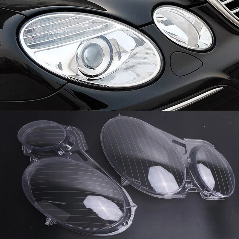 Scheinwerferglas Abdeckung Für Mercedes W211 E-Klasse - Paar Transparent
