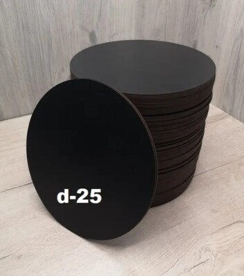 cake board 25 cm schwarz Spanplatte,10er Pack,neue,ohne Gravur
