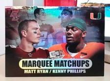 2008 Press Pass SE *Marquee Matchups* Matt Ryan Kenny Phillips #MM-1 Rookie RC