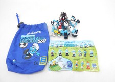 Edeka Fussball Schlümpfe 2012  mit Anhänger - Komplettsatz