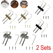 2Pcs Guitar Bass Allen Key Headstock Wrench Holder for Floyd Rose Tremolo Chrome