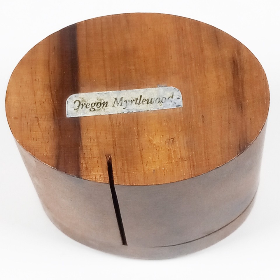Oval Myrtlewood Oregon Wood Wooden Postage Stamp Dispenser Box eBay