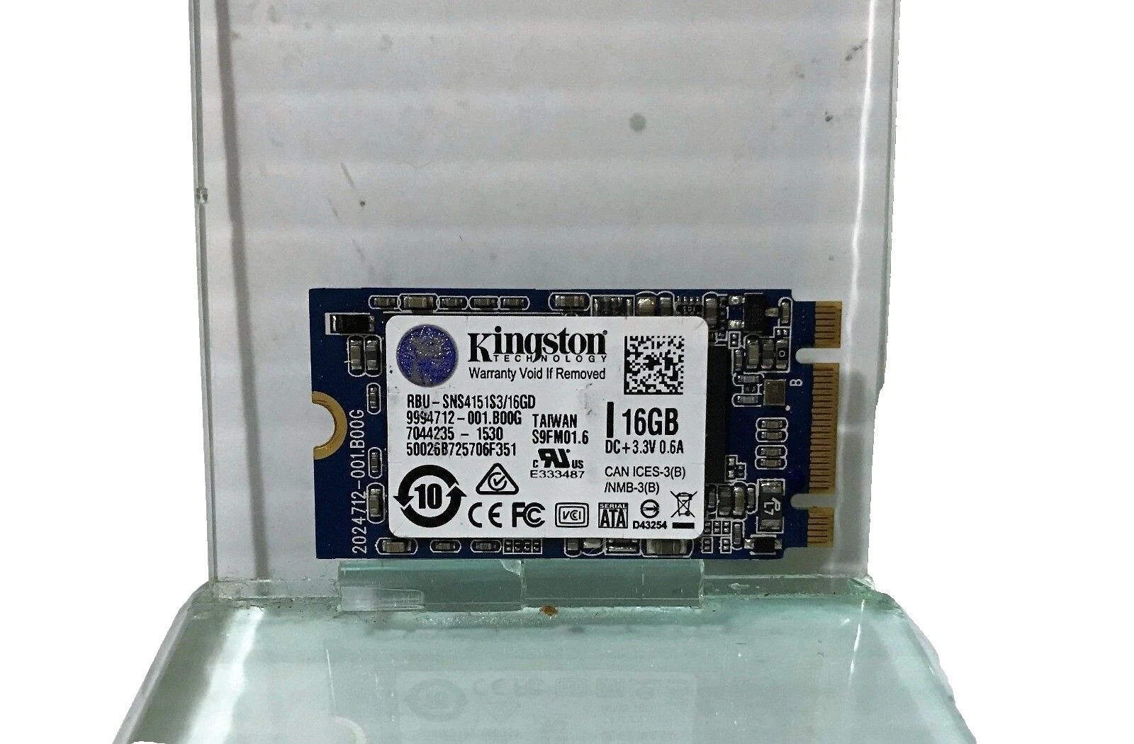 Interfaz Kingston M.2 unidades de estado sólido de 16 GB