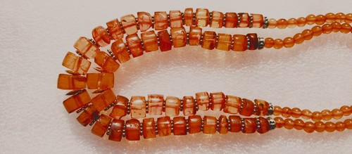 Riesige,prachtvolle Damen Halskette aus natürlichem baltischem Bernstein,140gr,2 Fäden - Bild 5 von 17