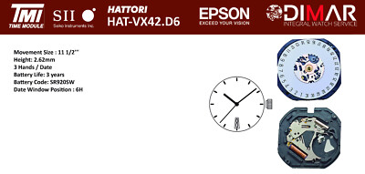 Hattori Bewegung - TMI - Kaliber VX42E D6