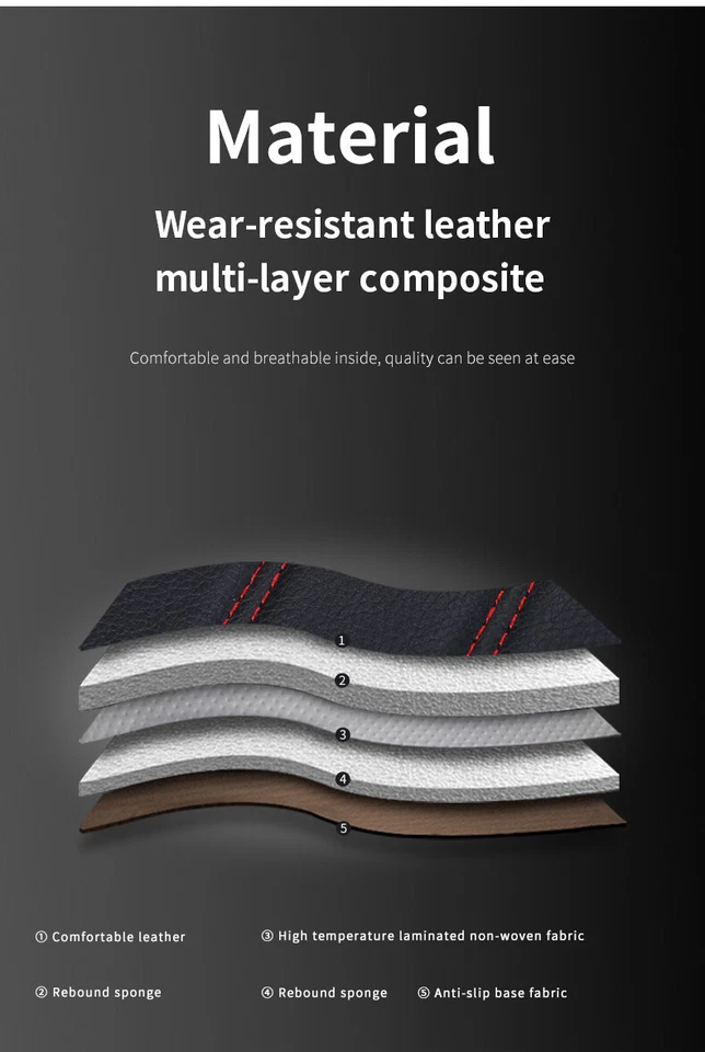 For Scion xB 04-15 Leather Car Seat Cover 5 Seat Front Rear Set Cushion BLACK A+ - Image 4 of 4