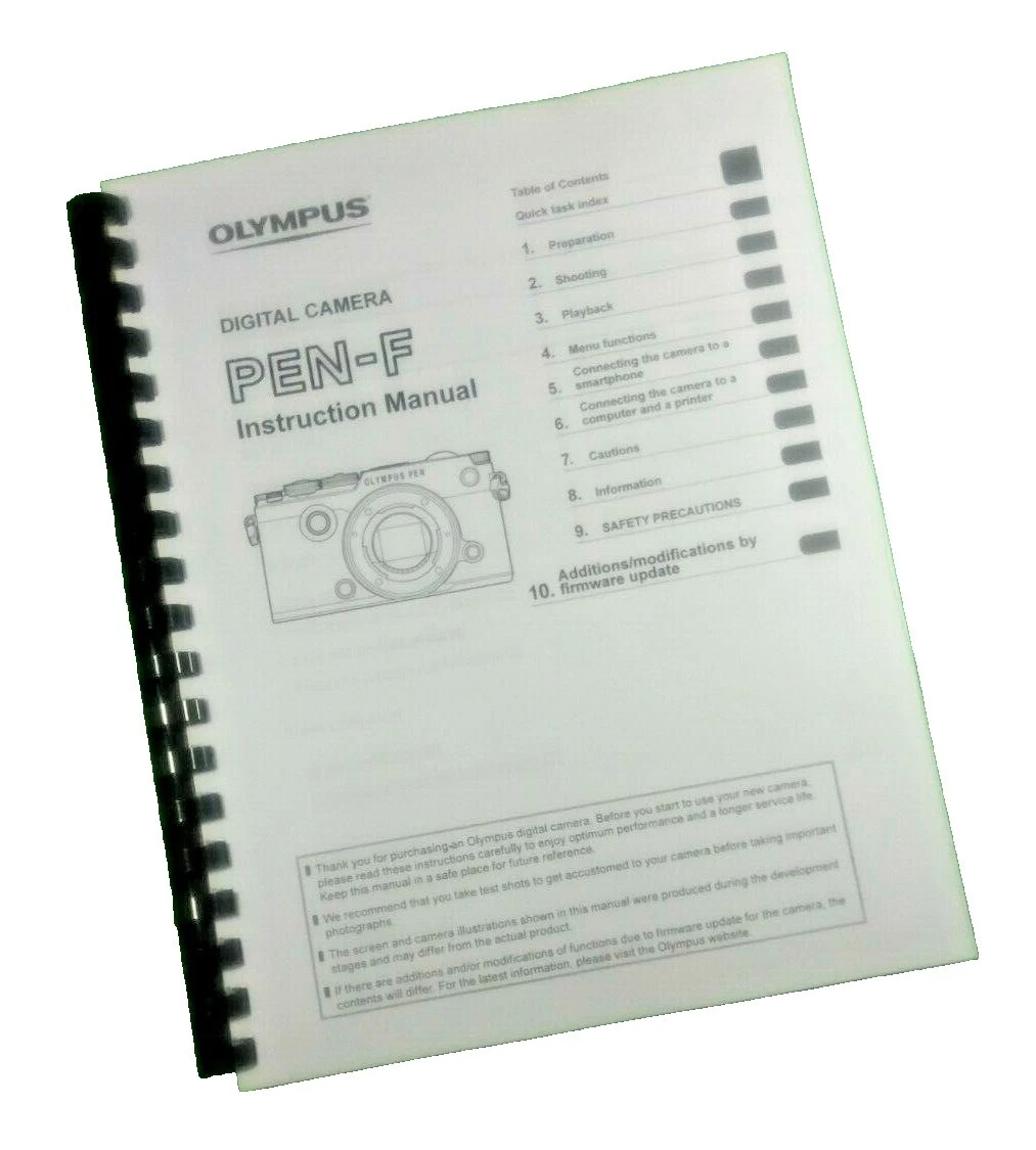 Manuales y guías de cámara para Olympus PEN