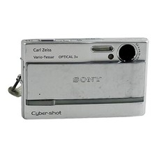 PARTS ONLY SONY Cyber-Shot DSC-T9 6MP Digital Camera 3x Optical Zoom -Silver