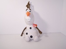 OLAF Ty Beanie Babies Original Tag Disney Frozen Snowman 12" Plush Stuffed Toy