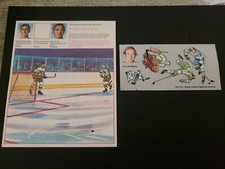 1972-73 LETRASET NHL HOCKEY ACTION TRASFER # 24 CESARE MANIAGO MINNESOTA GOALIE 
