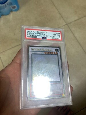 YuGiOh! PSA 8 Ghost Gold Rare Naturia Barkion GLD5-EN033 Haunted