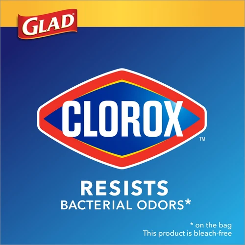 2 PACK Glad Drawstring Medium Scented Trash Bags With Clorox, 8 Gallon, 80 Bags - Picture 2 of 6