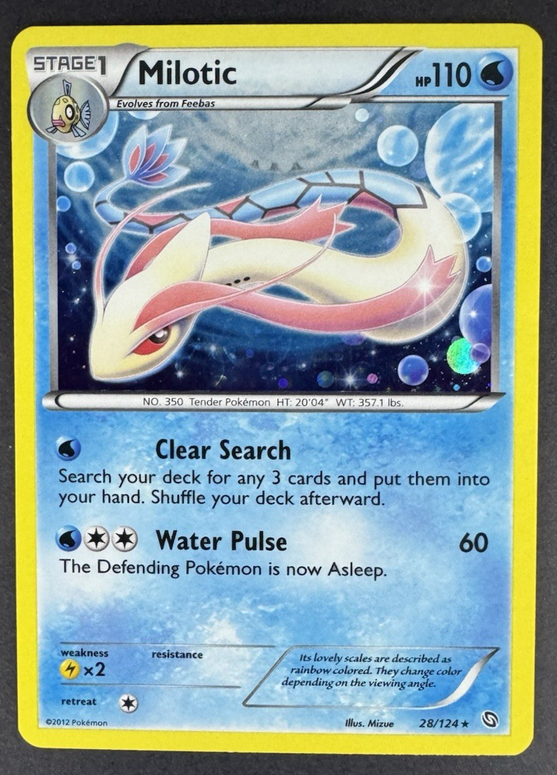 Milotic 28/124 Holo Rare - 2012 Dragons Exalted - Pokémon TCG - VLP
