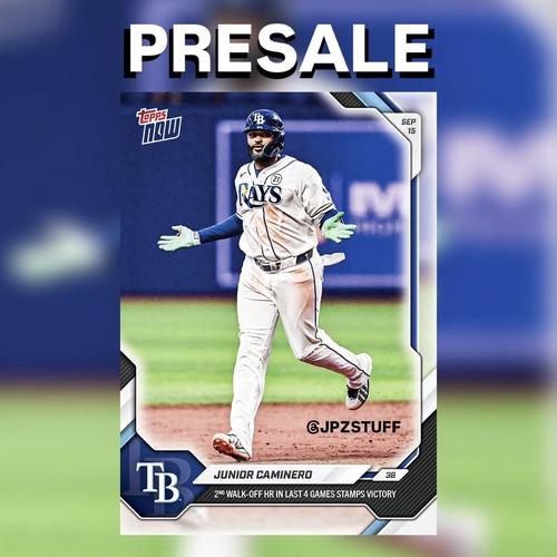Junior Caminero – 2026 Topps Now #679 2nd Walk-Off HR in Last 4 Games Stamps Victory