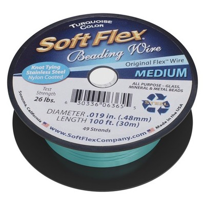 49 Strand Beading Wire Medium 0.19 Inch 100 ft Nylon Design Craft Arts