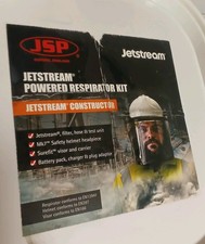 JSP JETSTREAM  RESPIRATOR CONSTRUCTOR MK7  MASK. EXTRA SCREEN AND COVERS. USED