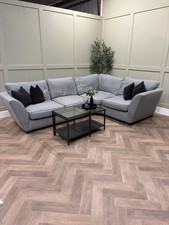 Grey Sofology Full Back Right Hand Facing Corner Sofa - Delivery Available