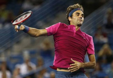 Nike RF Roger Federer 2015 Cincinnati Open Henley Polo Rosa Taglia L - RARITÀ