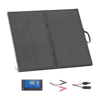 Vevor Faltbares Solarpanel 100W 30A-Regler Tragbares Mono Solarmodul Mit Rahmen