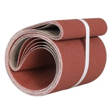 5PCS 6x48 in Sanding Belts 80 NEW Grit Belt Sander Sandpaper aluminum oxide