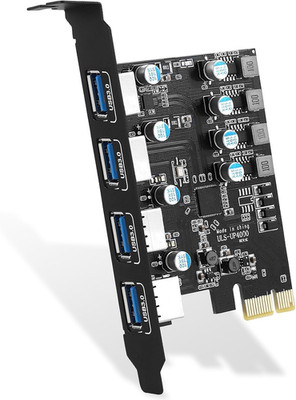 4 Ports PCI-E to USB 3.0 Expansion Card (4 USB Type-A), PCI Express (Pcie) Expan