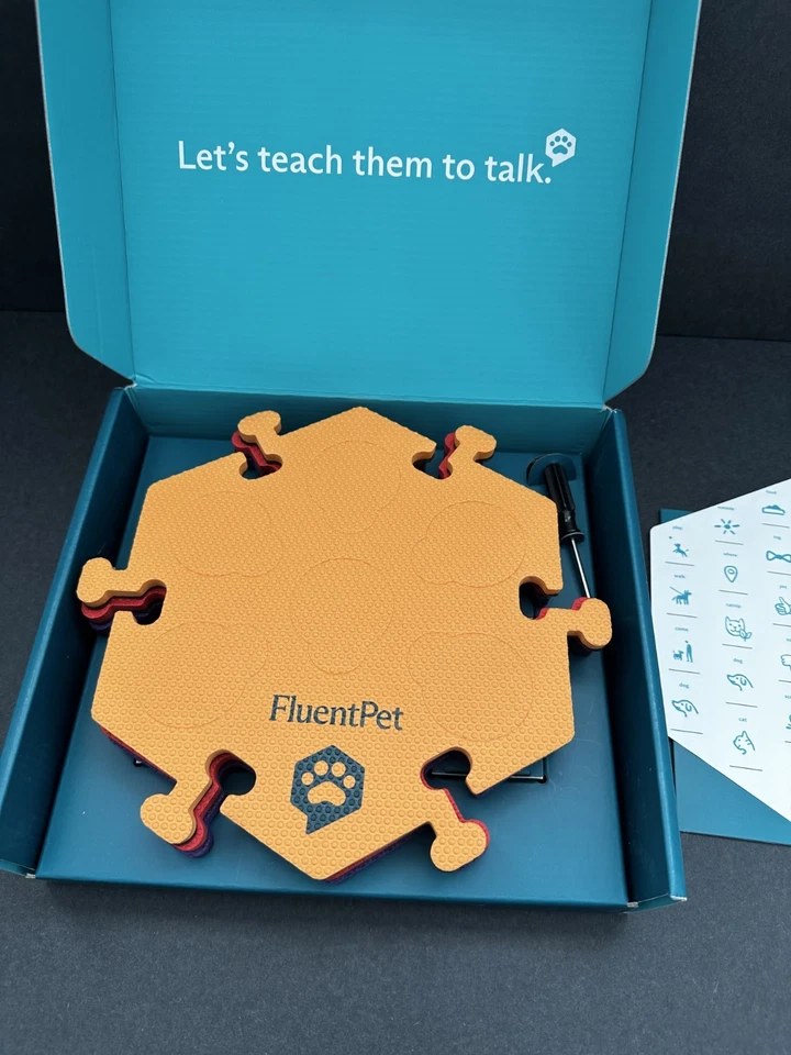 FluentPet Tester Kit – 6 Buttons + 3 Tiles + Stickers – Gift-Ready – Used - Image 4 of 4