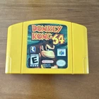 Nintendo Donkey Kong 64 Yellow Cartridge Nintendo 64 Official Seal Platformer