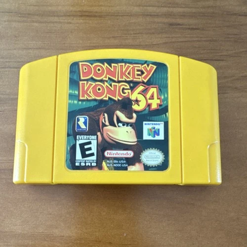 Nintendo Donkey Kong 64 Yellow Cartridge Nintendo 64 Official Seal Platformer