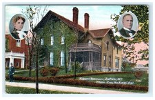 1915 Buffalo NY Milburn Residence McKinley Death Postcard Ida William Portraits