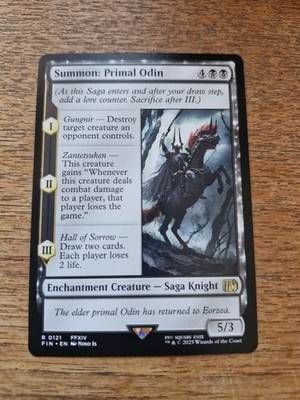 SUMMON PRIMAL ODIN R 0121 MAGIC CARD MTG FINAL FANTASY EN NM