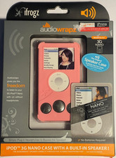 ifrogz Audiowrapz Speaker Case with Screen Protection for iPod nano 3G Pink