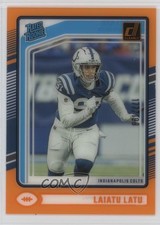 2024 Panini Clearly Donruss Rated Rookie Orange 177/199 Laiatu Latu #62 6j0