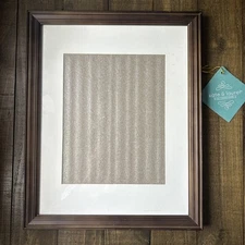 Kate and Laurel Photo Frame - 11x14 matted to 8x10 - Dark Brown - NEW!