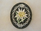 German WWII Mountain Troops Sleeve Edelweiss — photo 2