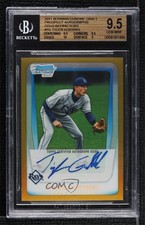 2011 Bowman Draft Gold Refractor /50 Tyler Goeddel BGS 9.5 GEM MINT Auto i1p